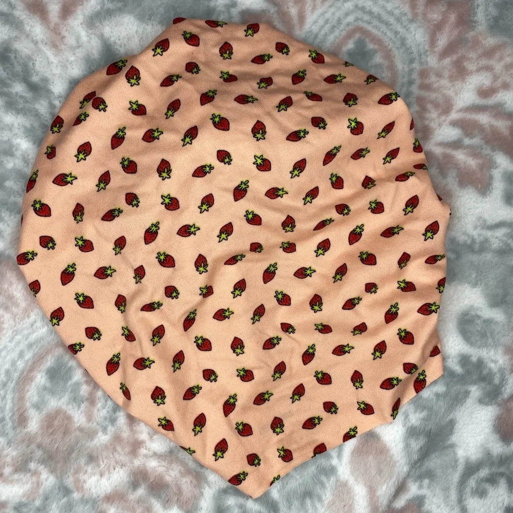 Charming Strawberry Patterned Kids Turban